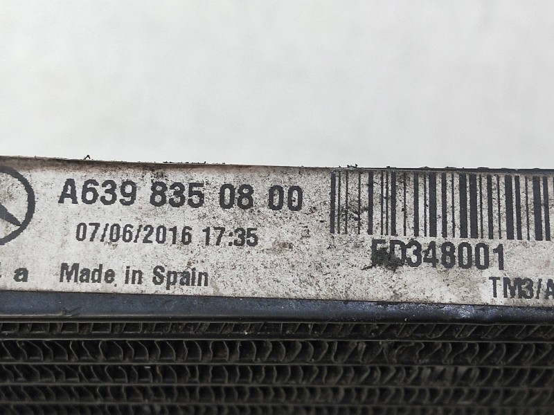 Recambio de condensador / radiador aire acondicionado para mercedes vito caja cerrada 6.03  111 cdi largo (639.603) referencia O