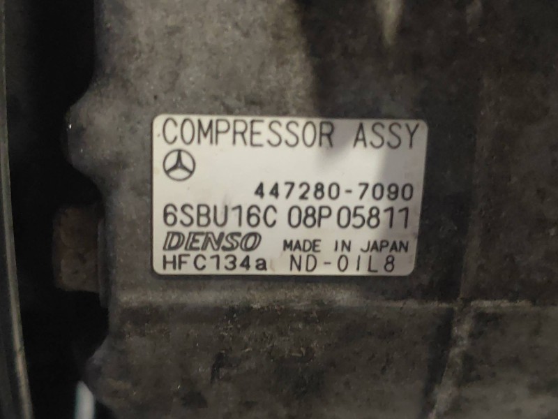 Recambio de compresor aire acondicionado para mercedes clase c (w204) familiar c 200 t cdi blueefficiency (204.201) referencia O