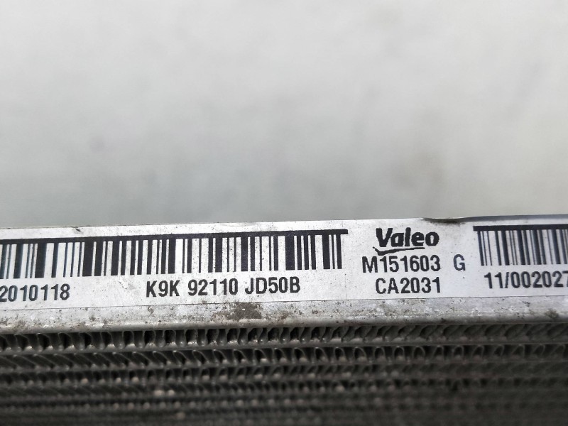 Recambio de condensador / radiador aire acondicionado para nissan qashqai (j10) visia referencia OEM IAM 92110JD50B  
