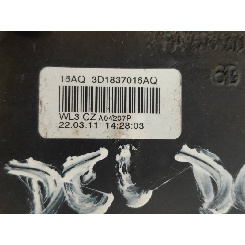 Recambio de motor cierre centralizado delantero derecho para volkswagen caddy ka/kb (2c) kombi referencia OEM IAM 3D1837016AQ 16