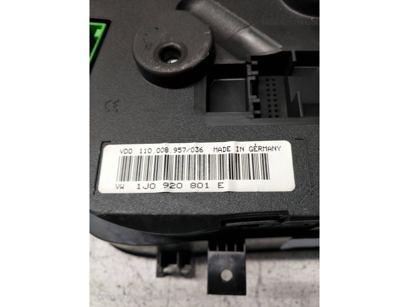 Recambio de cuadro instrumentos para volkswagen golf iv berlina (1j1) básico referencia OEM IAM 110008957 110008036 1J0920801E