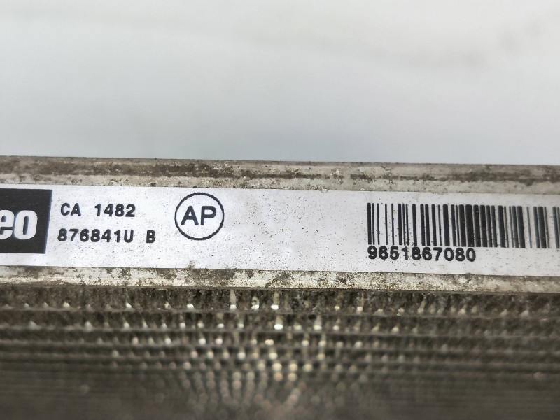 Recambio de condensador / radiador aire acondicionado para peugeot 206 berlina 1.6 16v cat referencia OEM IAM 9651867080 876841U