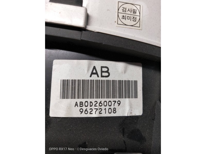 Recambio de cuadro instrumentos para daewoo nubira berlina cd referencia OEM IAM 96272108 AB0D260079 