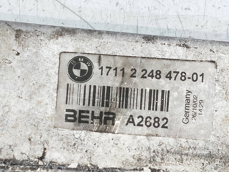 Recambio de radiador agua para bmw serie 7 (e65/e66) 3.0 turbodiesel cat referencia OEM IAM 1711224847801  