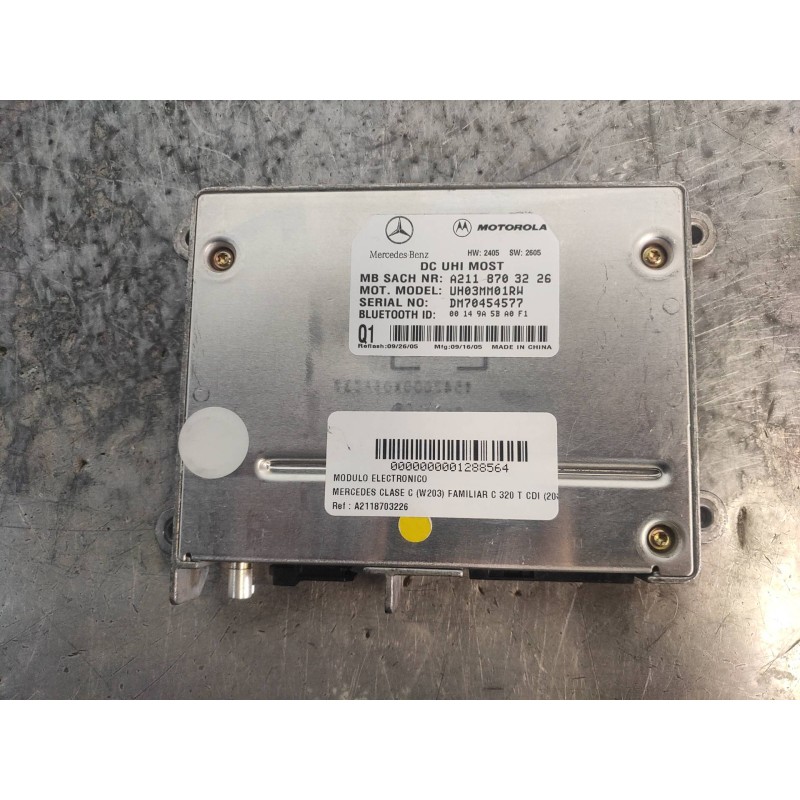 Recambio de modulo electronico para mercedes clase c (w203) familiar c 320 t cdi (203.220) referencia OEM IAM A2118703226  