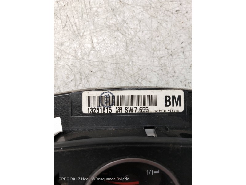 Recambio de cuadro instrumentos para opel zafira b cosmo referencia OEM IAM 13251615 BM SW7655
