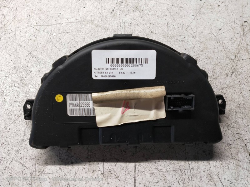 Recambio de cuadro instrumentos para citroen c2 vtr referencia OEM IAM P9660225980  
