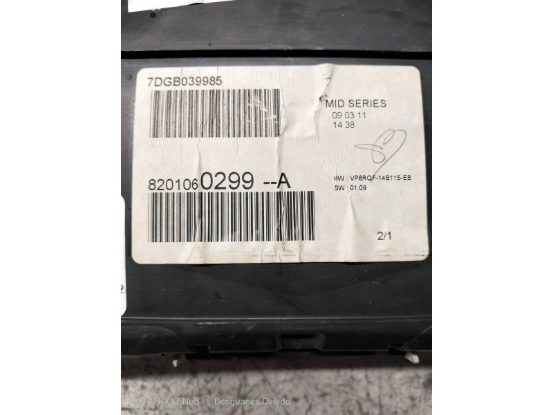 Recambio de cuadro instrumentos para renault clio grandtour business referencia OEM IAM 8201060299A  