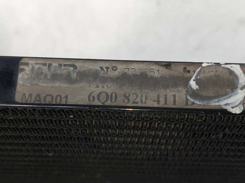 Recambio de condensador / radiador aire acondicionado para skoda fabia (6y2/6y3) 1.4 referencia OEM IAM 6Q820411D  