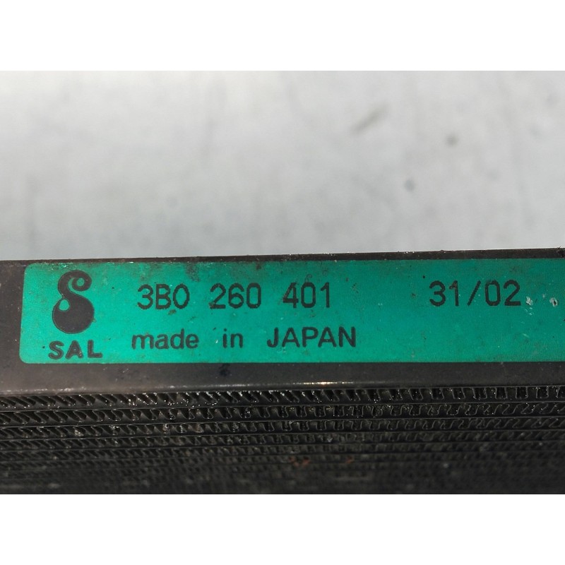 Recambio de condensador / radiador aire acondicionado para skoda superb (3u4) 1.9 tdi referencia OEM IAM 3B0260401   Recambio de condensador / radiador aire acondicionado para skoda superb (3u4) 1.9 tdi referencia OEM IAM 3B0260401