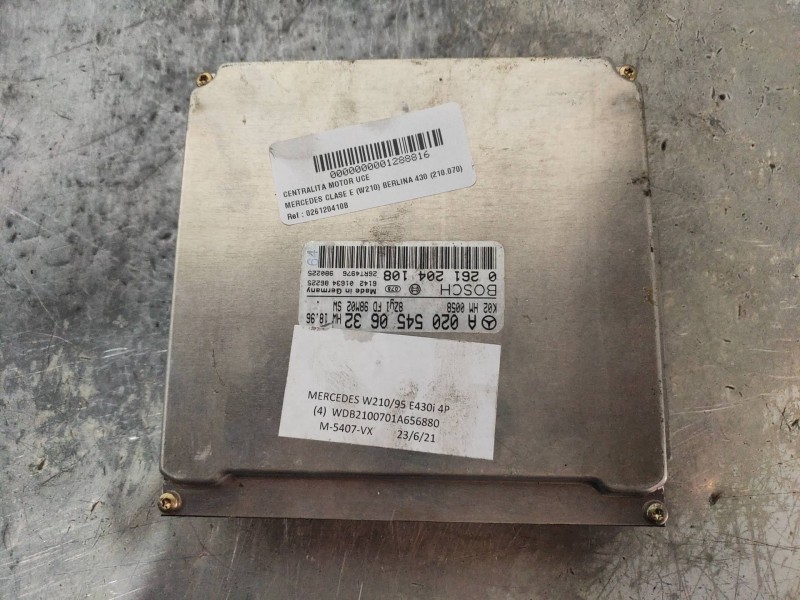 Recambio de centralita motor uce para mercedes clase e (w210) berlina 430 (210.070) referencia OEM IAM 0261204108 A0205450632 K0