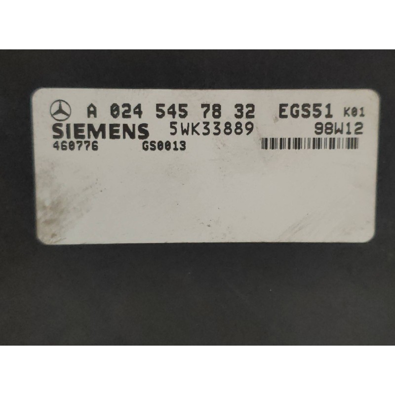 Recambio de modulo electronico para mercedes clase e (w210) berlina 430 (210.070) referencia OEM IAM 5WK33889 A0245457832 EGS51
