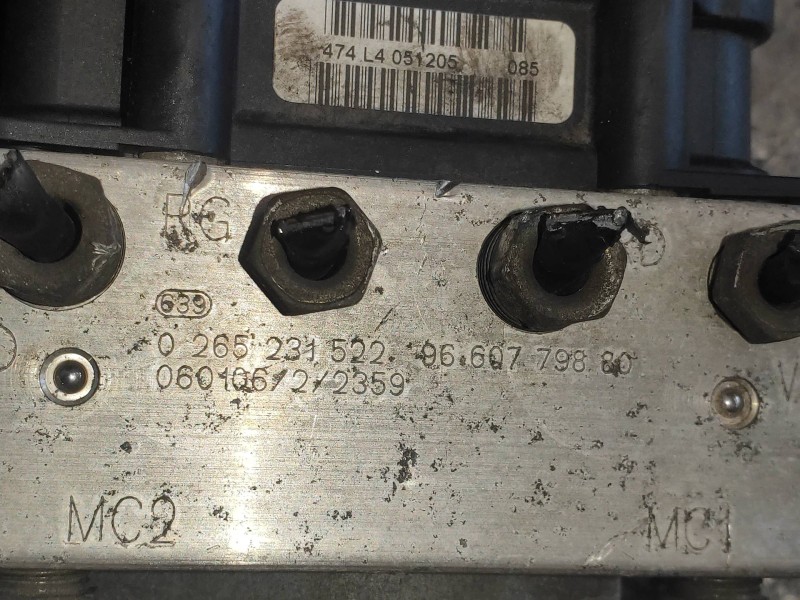 Recambio de abs para citroen xsara picasso 2.0 hdi referencia OEM IAM 0265231522 9660779880 0265800415