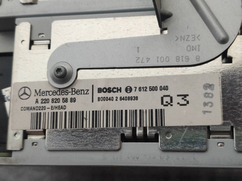 Recambio de sistema audio / radio cd para mercedes clase s (w220) berlina 320 cdi (220.025) referencia OEM IAM A2208205889 76125
