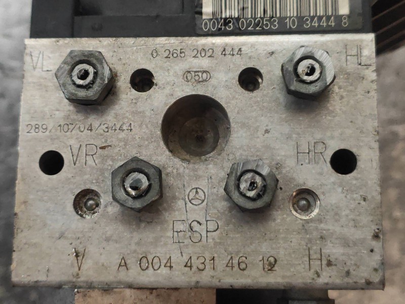 Recambio de abs para mercedes clase s (w220) berlina 320 cdi (220.025) referencia OEM IAM 0265202444 A0044314612 