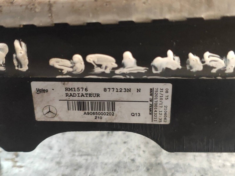 Recambio de radiador agua para mercedes sprinterii caja cerrada (desde 01.06) 216 (906.613) referencia OEM IAM A9065000202 87712