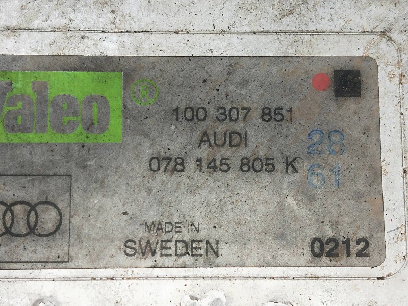 Recambio de intercooler para audi a6 berlina (4b2) 2.7 t quattro referencia OEM IAM 078145805K 100307851 