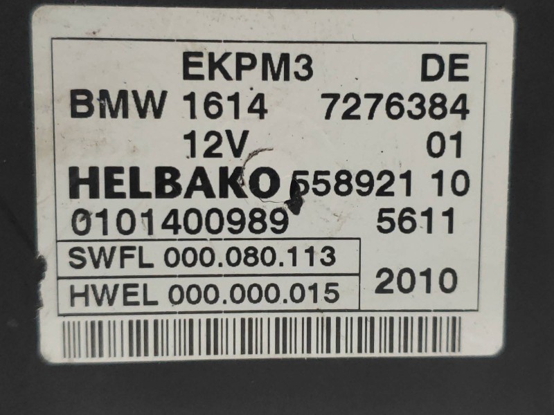 Recambio de modulo electronico para bmw serie 5 lim. (f10) 525d referencia OEM IAM 7276384 55892110 