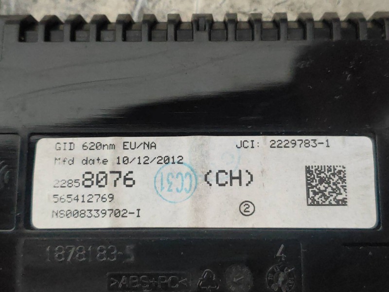 Recambio de pantalla multifuncion para opel astra j lim. cosmo referencia OEM IAM 22858076 565412769 22297831