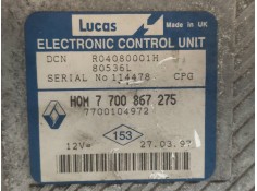 Recambio de centralita motor uce para renault megane i classic (la0) 1.9 dt rn referencia OEM IAM R04080001H 7700867275 77001049 2