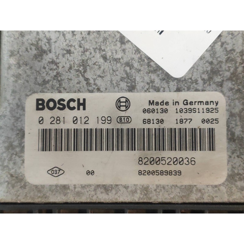 Recambio de centralita motor uce para renault laguna ii (bg0) confort dynamique referencia OEM IAM 0281012199 8200589839 8200520