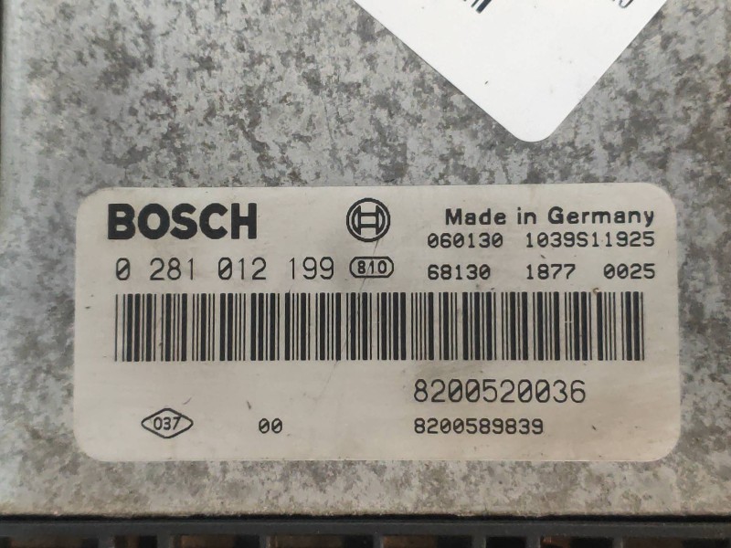 Recambio de centralita motor uce para renault laguna ii (bg0) confort dynamique referencia OEM IAM 0281012199 8200589839 8200520