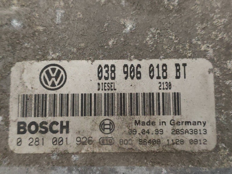 Recambio de centralita motor uce para seat toledo (1m2) select referencia OEM IAM 0281001926 038906018BT 