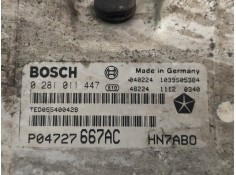 Recambio de centralita motor uce para chrysler voyager (rg) 2.5 crd se grand voyager referencia OEM IAM 0281011447 P04727667AC T 2