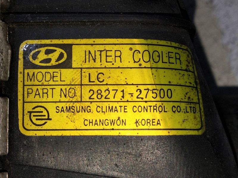 Recambio de intercooler para hyundai accent (lc) 1.5 crdi cat referencia OEM IAM 2827127500  