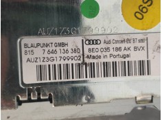Recambio de sistema audio / radio cd para audi a4 berlina (8e) 1.8 t referencia OEM IAM 8E0035186AK 7646136380  2