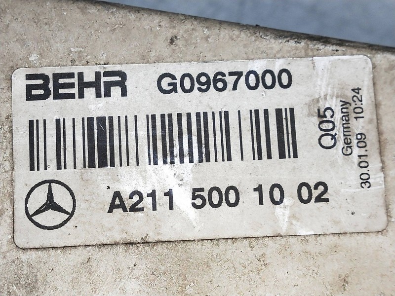 Recambio de intercooler para mercedes clase e (w211) berlina 2.2 cdi cat referencia OEM IAM 2115001002 G0967000 