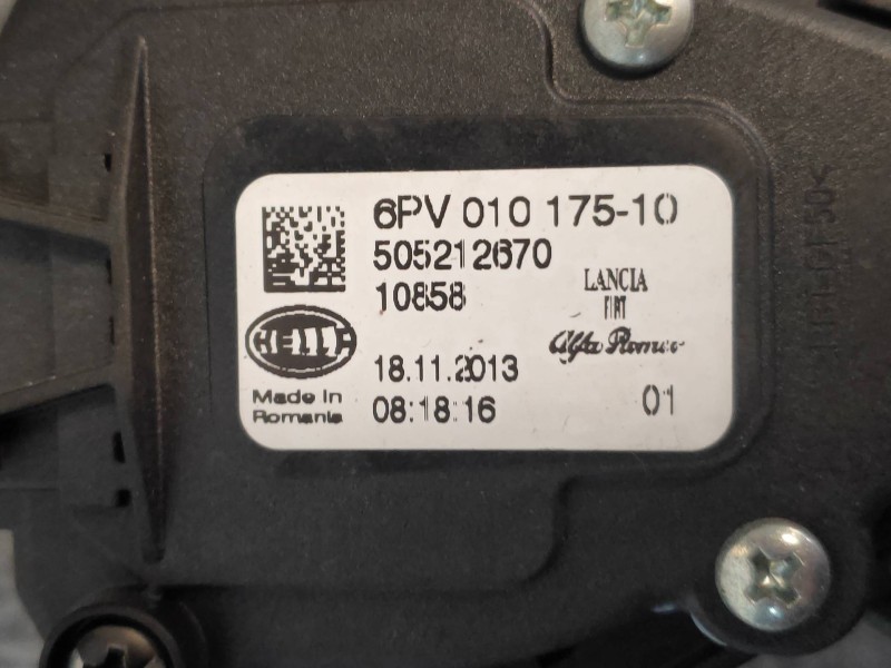 Recambio de potenciometro pedal para lancia delta (181) s referencia OEM IAM 505212670 6PV01017510 