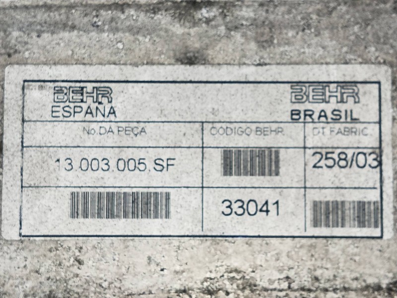 Recambio de intercooler para nissan cabstar e 3.0 d referencia OEM IAM 13003005SF  