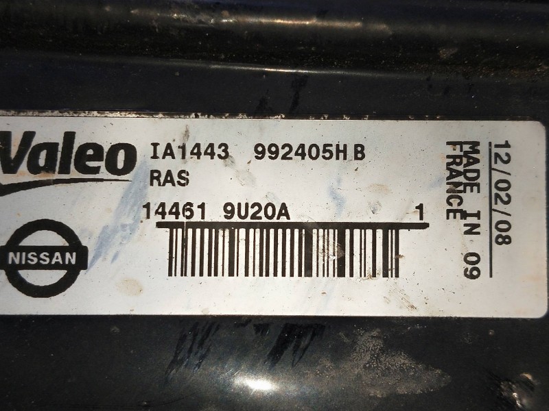 Recambio de intercooler para nissan note (e11e) 1.5 dci turbodiesel cat referencia OEM IAM 144619U20A 992405HB 