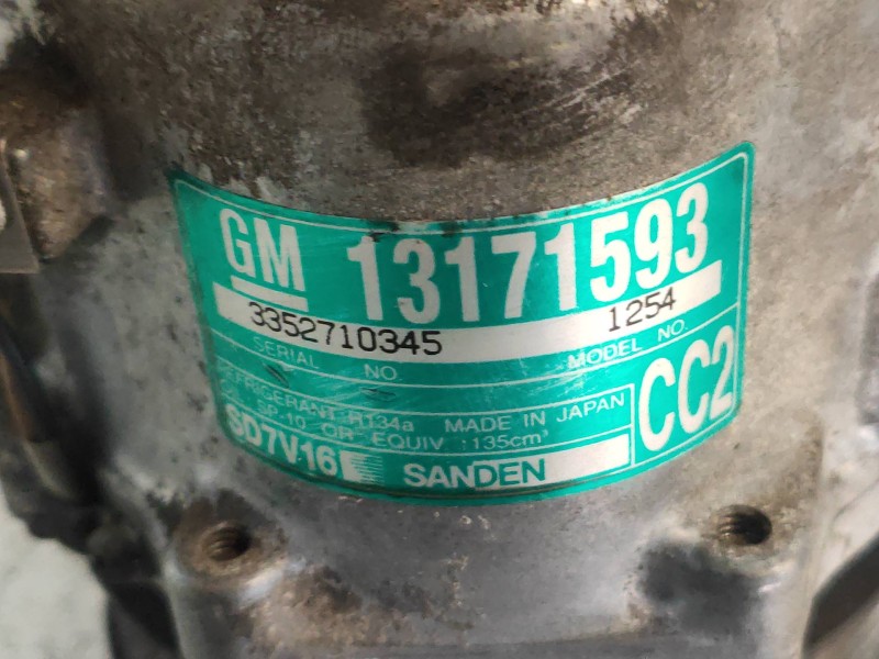 Recambio de compresor aire acondicionado para saab 9-3 berlina 2.2 tid linear referencia OEM IAM SD7V161254 13171593 