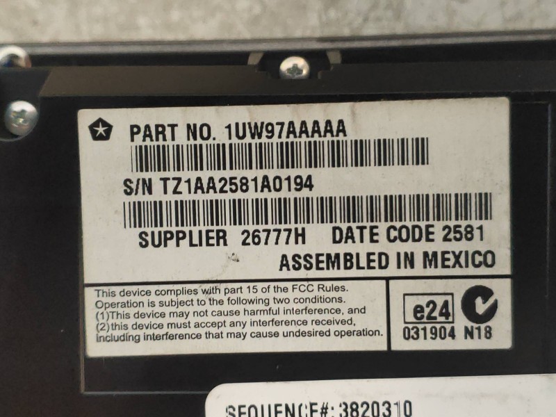 Recambio de mando calefaccion / aire acondicionado para lancia thema gold referencia OEM IAM 1UW97AAAAA 2214392 
