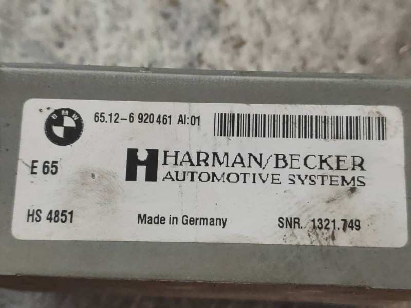 Recambio de modulo electronico para bmw serie 6 coupe (e63) 635d referencia OEM IAM 65126920461  