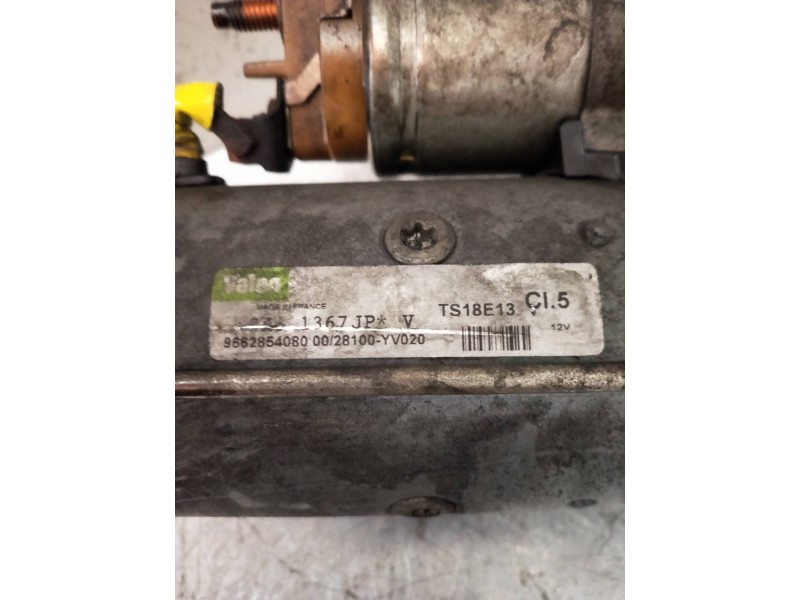 Recambio de motor arranque para peugeot 307 berlina (s2) xs referencia OEM IAM 98822854080 VALEO 16HDI Recambio de motor arranque para peugeot 307 berlina (s2) xs referencia OEM IAM 98822854080 VALEO 16HDI