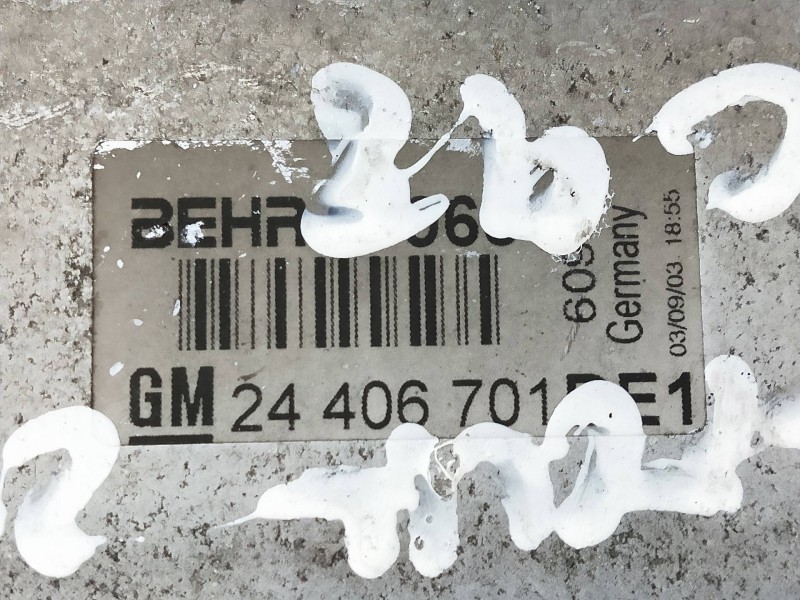 Recambio de intercooler para opel astra g berlina 2.2 16v dti cat (y 22 dtr / l50) referencia OEM IAM 24406701  