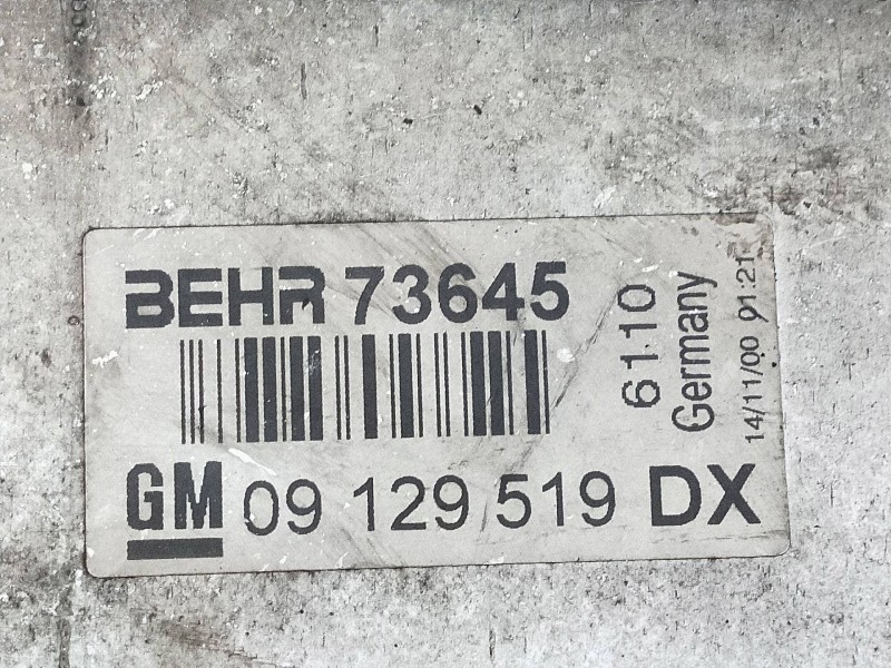 Recambio de intercooler para opel astra h berlina 1.7 16v cdti referencia OEM IAM 09129519DX  