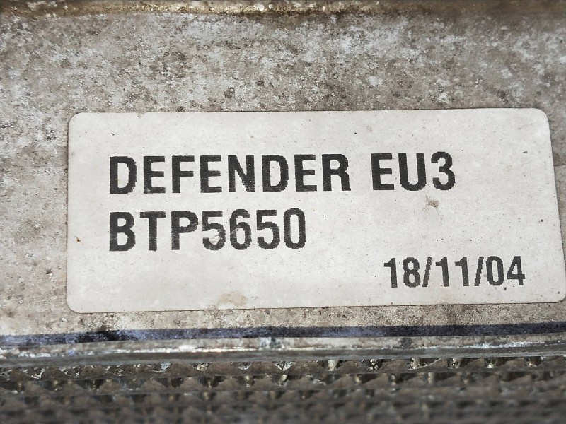Recambio de intercooler para land rover defender (ld) 2.5 td5 referencia OEM IAM BTP5650  