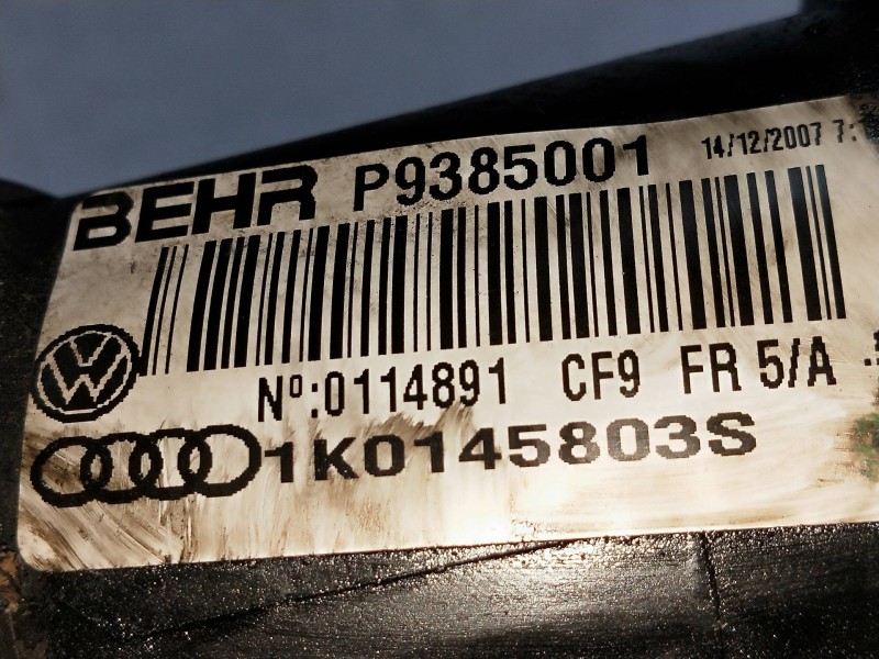 Recambio de intercooler para seat leon (1p1) comfort limited referencia OEM IAM 1K0145803S P9385001 