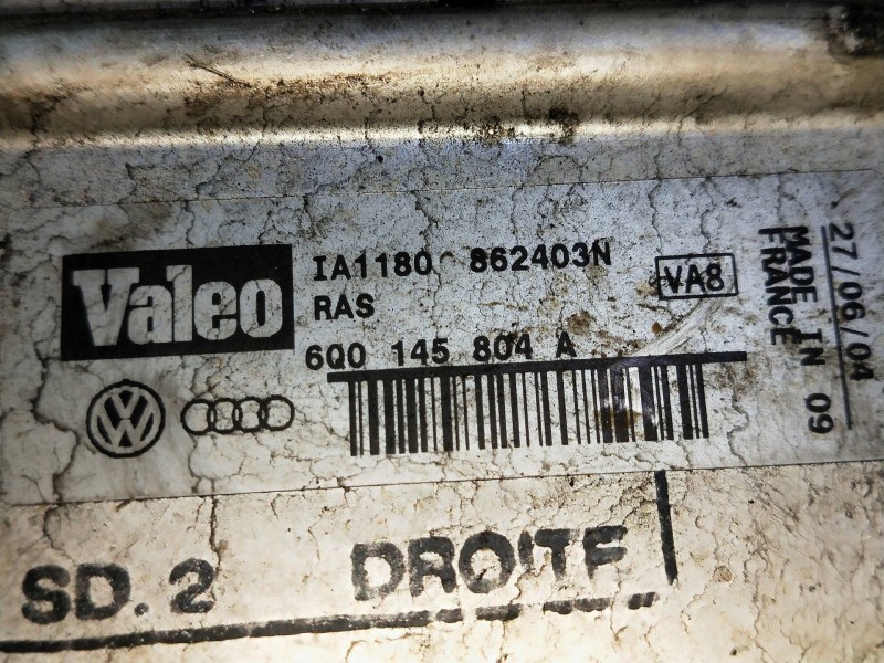 Recambio de intercooler para skoda fabia (6y2/6y3) 1.4 tdi referencia OEM IAM 6Q0145804A 862403N  Recambio de intercooler para skoda fabia (6y2/6y3) 1.4 tdi referencia OEM IAM 6Q0145804A 862403N