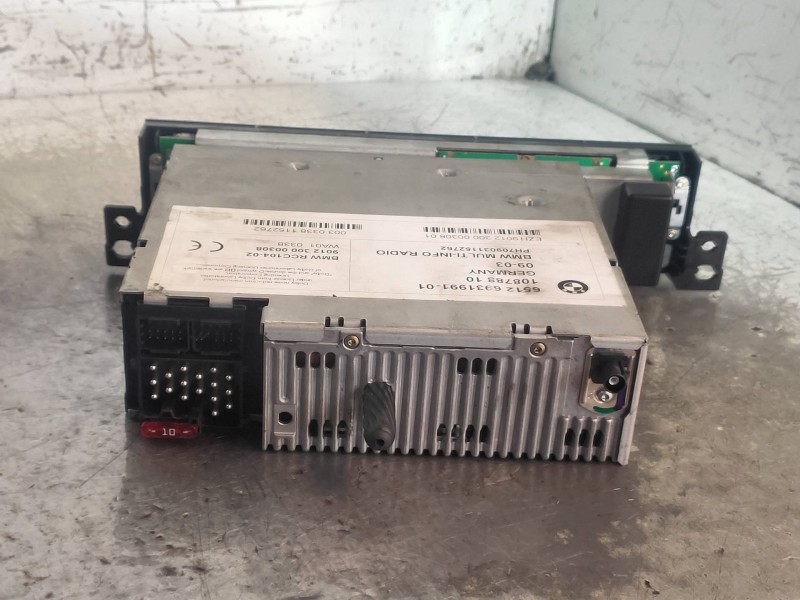 Recambio de sistema audio / radio cd para bmw serie 3 berlina (e46) 320d referencia OEM IAM 6512693199101 10878810 