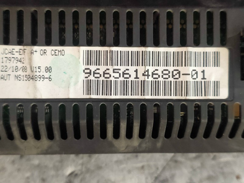 Recambio de pantalla multifuncion para peugeot expert kasten furg. referencia OEM IAM 9665614680 NS15048996 