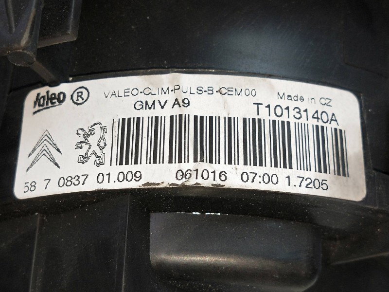 Recambio de motor calefaccion para citroen c3 shine referencia OEM IAM 587083701009 T1013140A 