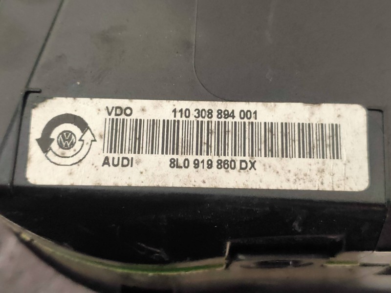 Recambio de cuadro instrumentos para audi a3 (8l) 1.9 tdi ambiente referencia OEM IAM 8L0919860DX 110308894001 