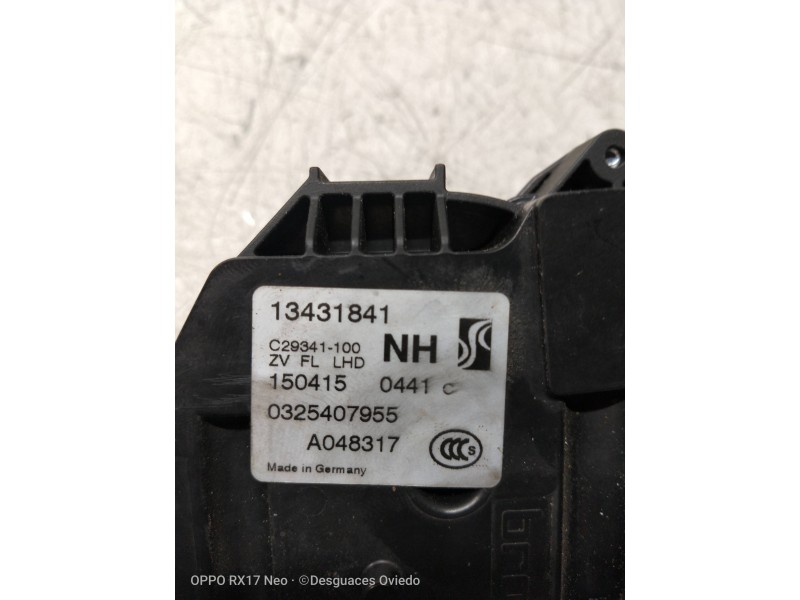 Recambio de motor cierre centralizado delantero izquierdo para opel corsa e 1.3 16v cdti referencia OEM IAM 13431841  3P