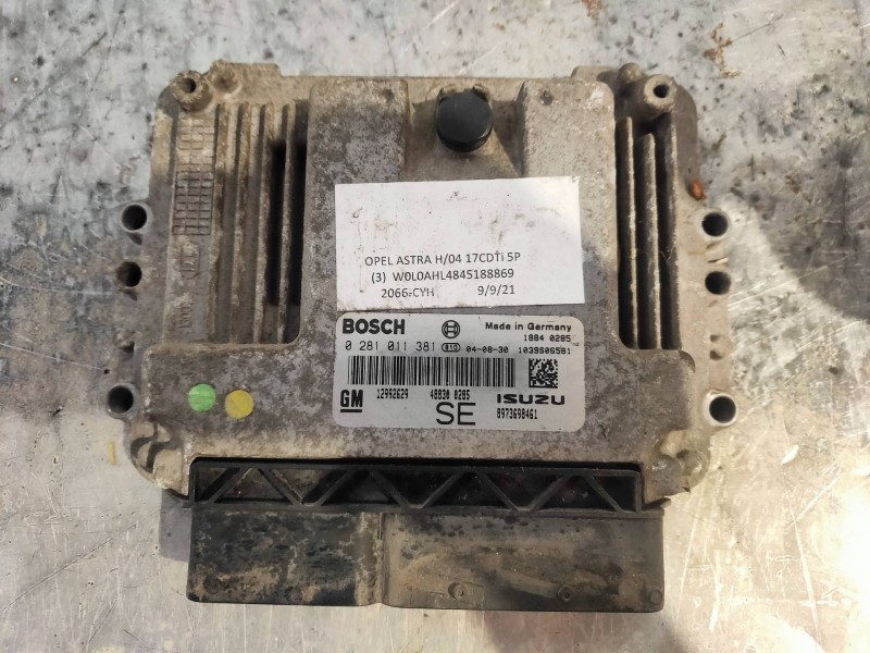 Recambio de centralita motor uce para opel astra h berlina 1.7 16v cdti referencia OEM IAM 0281011381 12992629 SE 8973698461