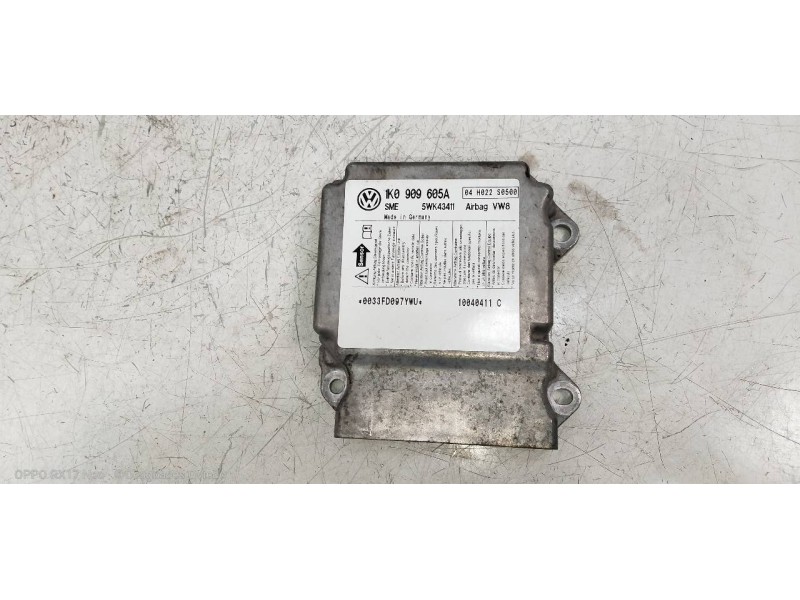 Recambio de centralita airbag para volkswagen golf v berlina (1k1) highline referencia OEM IAM 5WK43411 1K0909605A 
